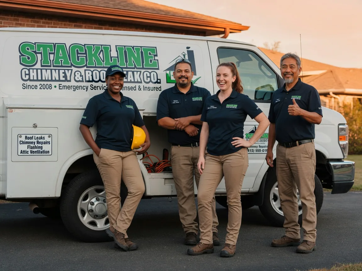 Chimney flashing repair company in Ponder, TX